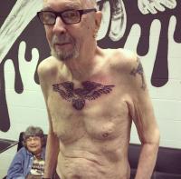 Elderly Man With Tattoos